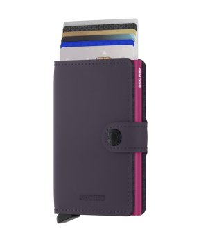 Secrid Miniwallet matte dark purple-fuchsia